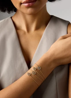 Birthstones geelgouden armband robijn (Juli)