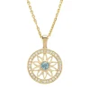 Birthstones geelgouden hanger topaas (December)