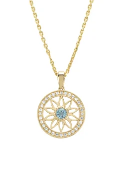 Birthstones geelgouden hanger topaas (December)