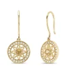 Birthstones geelgouden oorhangers citrien (November)