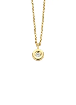 Birthstones gouden hanger met kleursteen Maart