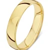 Geelgouden 14 kt trouwring, Wedding