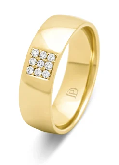 Geelgouden 14 kt trouwring, Wedding