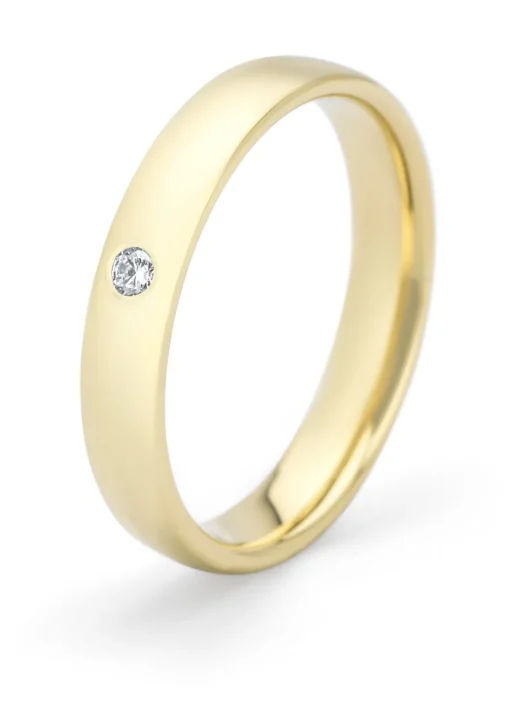 Geelgouden 14 kt trouwring, Wedding