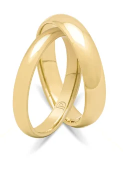 Geelgouden 18 kt trouwring, Wedding