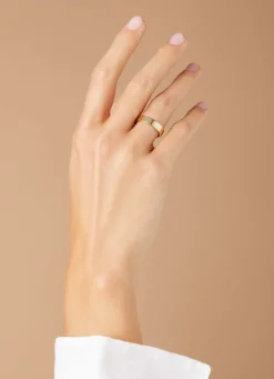 Geelgouden 14 kt trouwring, Wedding