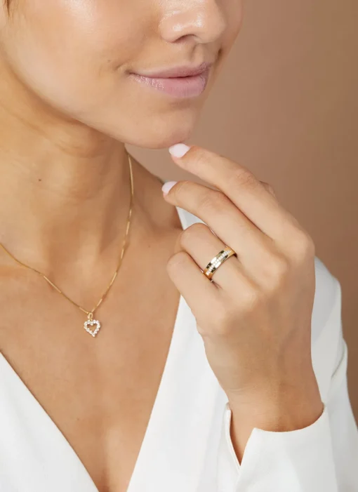 Geelgouden 14 kt trouwring, Wedding