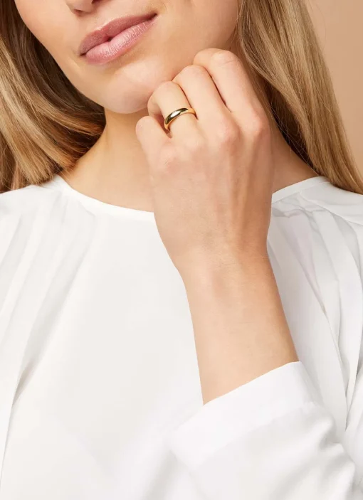 Geelgouden 14 kt trouwring, Wedding