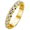 Geelgouden alliance ring, 0.45 ct diamant, Groeibriljant