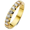 Geelgouden alliance ring, 0.49 ct diamant, Groeibriljant