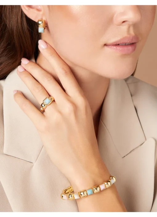 Geelgouden armband, 3.00 ct amazoniet, Gallery