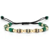 Geelgouden armband, 16.57 ct malachiet, Ensemble