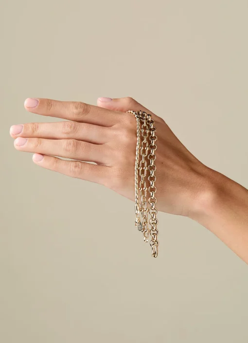 Geelgouden armband Timeless Treasures 19 cm