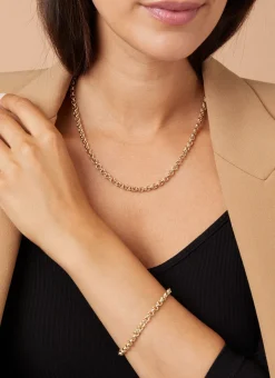 Geelgouden armband Timeless Treasures 19 cm