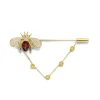 Geelgouden broche Queen Bee