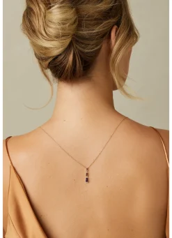 Geelgouden collier, 0.73 ct paarse amethist, Gallery