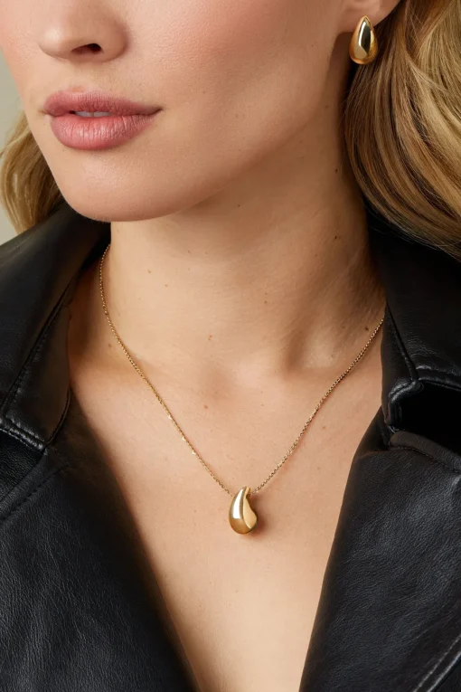 Geelgouden collier Marigold