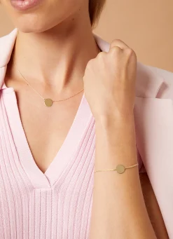 Geelgouden collier Marigold