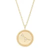 Geelgouden collier, Zodiac-Cancer (Kreeft)