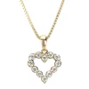 Geelgouden hanger, 0.25 ct diamant, Hearts & Arrows