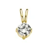 Geelgouden hanger, 0.24 ct diamant, Groeibriljant