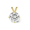 Geelgouden hanger, 0.57 ct diamant, Groeibriljant
