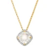 Geelgouden hanger, 1.92 ct witte topaas, Fiësta