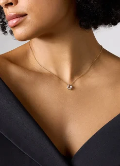 Geelgouden hanger, 1.92 ct witte topaas, Fiësta