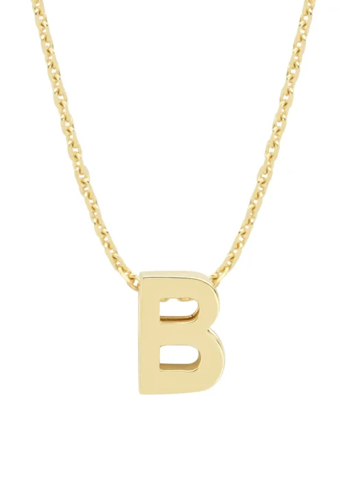 Geelgouden hanger B, Alphabet