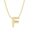 Geelgouden hanger F, Alphabet