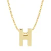 Geelgouden hanger H, Alphabet
