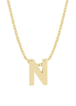 Geelgouden hanger N, Alphabet