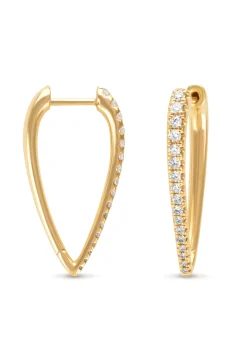 Geelgouden oorsieraden, 0.40 ct diamant, Gallery