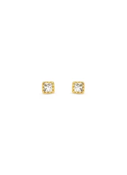 Geelgouden oorsieraden, 0.08 ct diamant, Joy