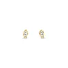 Geelgouden oorsieraden, 0.08 ct diamant, Joy