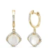 Geelgouden oorsieraden, 2.79 ct kwarts, Fiësta