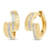 Geelgouden oorsieraden, 0.09 ct diamant, Alliance