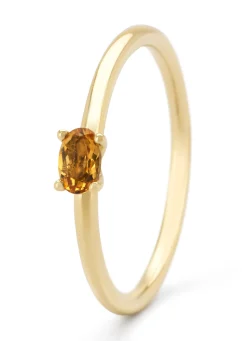 Geelgouden ring, 0.16 ct citrien, Joy