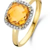 Geelgouden ring, 2.35 ct citrien, Fiësta