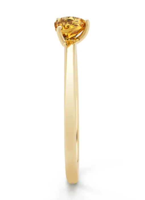Geelgouden ring, 0.22 ct citrien, Joy