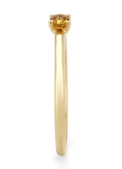 Geelgouden ring, 0.16 ct citrien, Joy