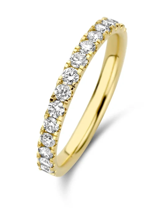 Geelgouden ring, 0.52 ct diamant, Wedding