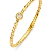Geelgouden ring, 0.03 ct diamant, Joy