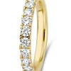 Geelgouden ring, 0.76 ct diamant, Wedding
