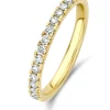 Geelgouden ring, 0.33 ct diamant, Wedding