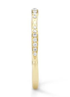 Geelgouden ring, 0.09 ct diamant, Ensemble
