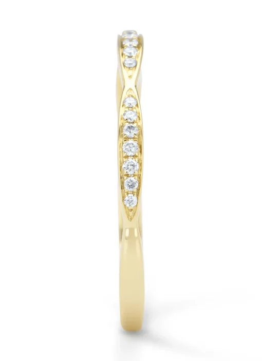 Geelgouden ring, 0.09 ct diamant, Ensemble