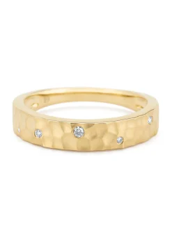 Geelgouden ring, 0.05 ct diamant, Timeless Treasures
