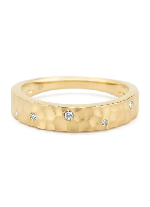 Geelgouden ring, 0.05 ct diamant, Timeless Treasures