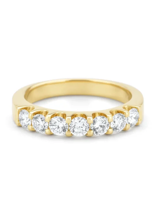 Geelgouden ring, 0.77 ct diamant, Wedding